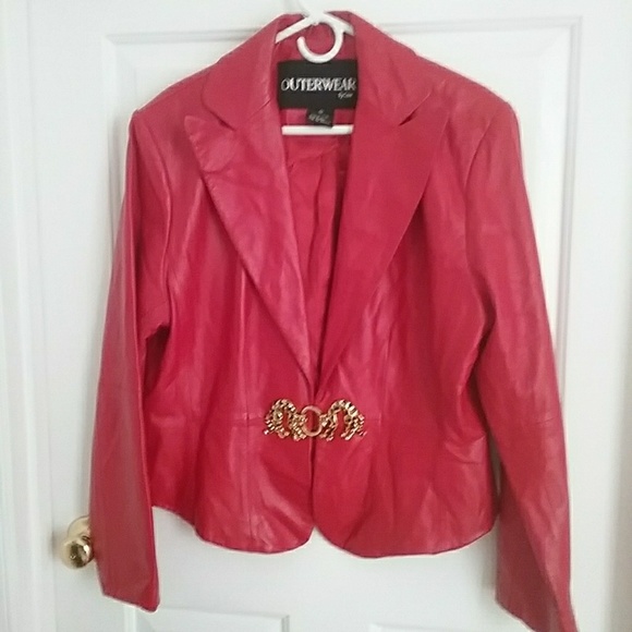 Outerwear Jackets & Blazers - Outerwear Genuine Leather Jacket # 72C